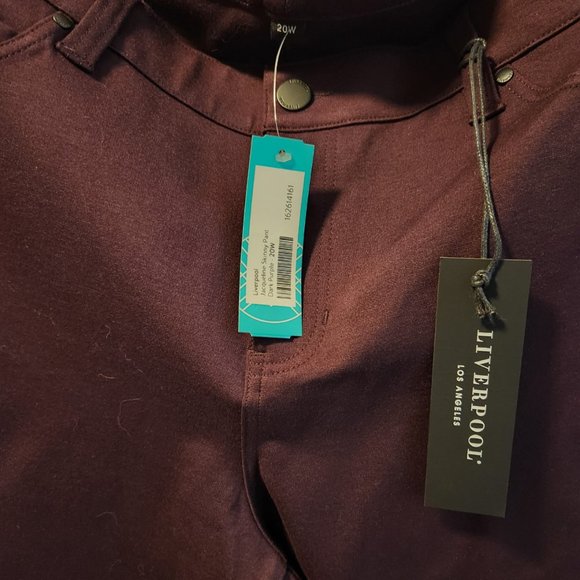 Liverpool burgundy pants from Stitch Fix size 20W - Picture 3 of 5